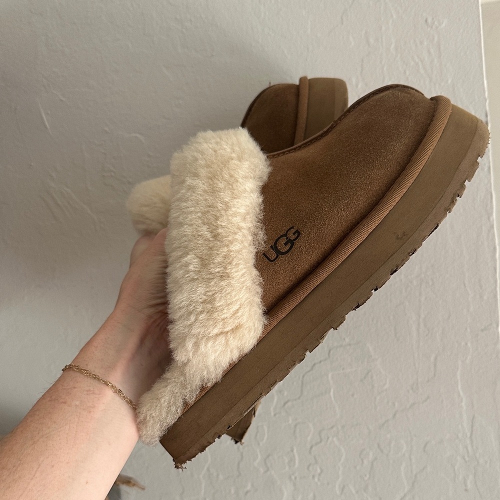 UGG Women's Tan Sheepskin Slippers